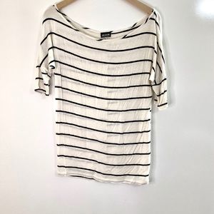 Alloy Apparel Striped Dolman Top Small